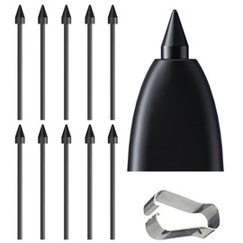 10 PCS Galaxy Tab S7 S Pen Soft Tips/Nibs Compatible with Galaxy Tab S7 / Tab S7+ Plus/Tab S7 FE S Pen Replacement Tips/Nibs with Tools (S7/S7+/S7 FE Black*10)