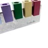 Yair Emanuel Menorah - Base de aluminio anodizado martillado con