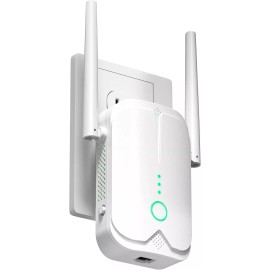 Jancane WiFi Extender Signal Booster Up to 5000sq.ft and 50+ Devices,WiFi Range Extender