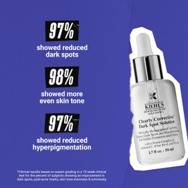 Kiehl's Clearly Corrective Dark Spot Serum, Brightening Facial Serum, Reduces Hyperpigmentation & Post-acne Marks, with Vitamin C & Salicylic Acid, All Skin Types, Paraben-free - 1 fl oz