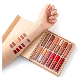 12 Colores Labiales Mate Set De Labiales Pintalabio Regalo