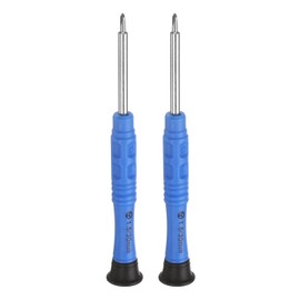 sourcing map 2pcs 1.5mm Y-Type Mini Screwdriver 3mm Y Style Head 87mm Length for Small Appliances Repairs, Blue