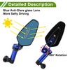 HOPESPANNER Universal Motorcycle Rear View Mirrors Adjustable Side Rearview Mirror