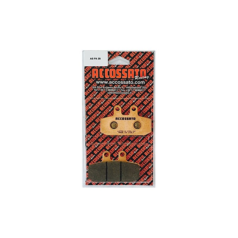 Accossato AGPA28OR BRAKE PAD HONDA NX 125 TRANSCITY 125 (1990