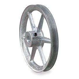 V-Belt Pulley, 7/8"Fixed, 9"OD, Zamak3