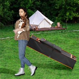 Amerbro 10 x 10 x 48in Canopy Bag Replacement for 10 x 10 Pop Up Canopy Tent with Roller Wheels - Canopy Carrying Bag with Handles - Pop Up Canopy Replacement Parts - 600D Waterproof Oxford Fabric