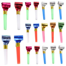 60pcs Solid Blowers for Kids Whistles Noise Makers Birthday Noise Makers Colors Cheering Props for Parties