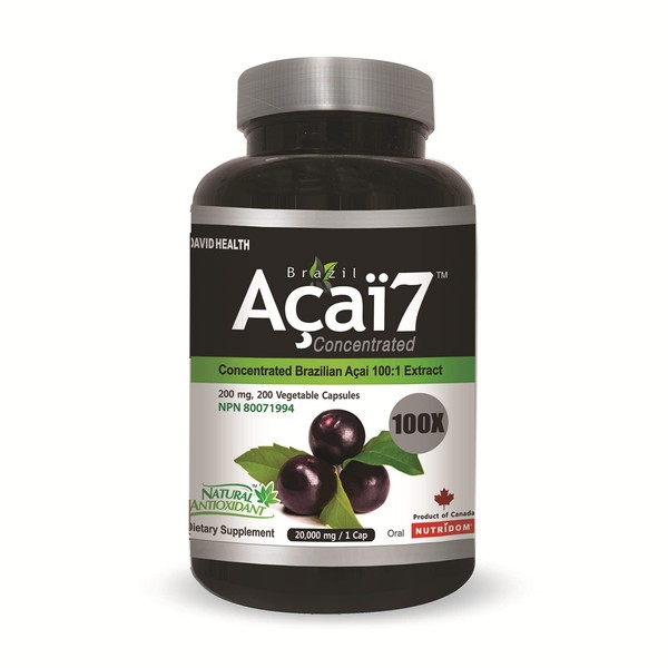 Brazil Acai Berry Capsules - 20,000mg - 100:1 Concentrated Extract