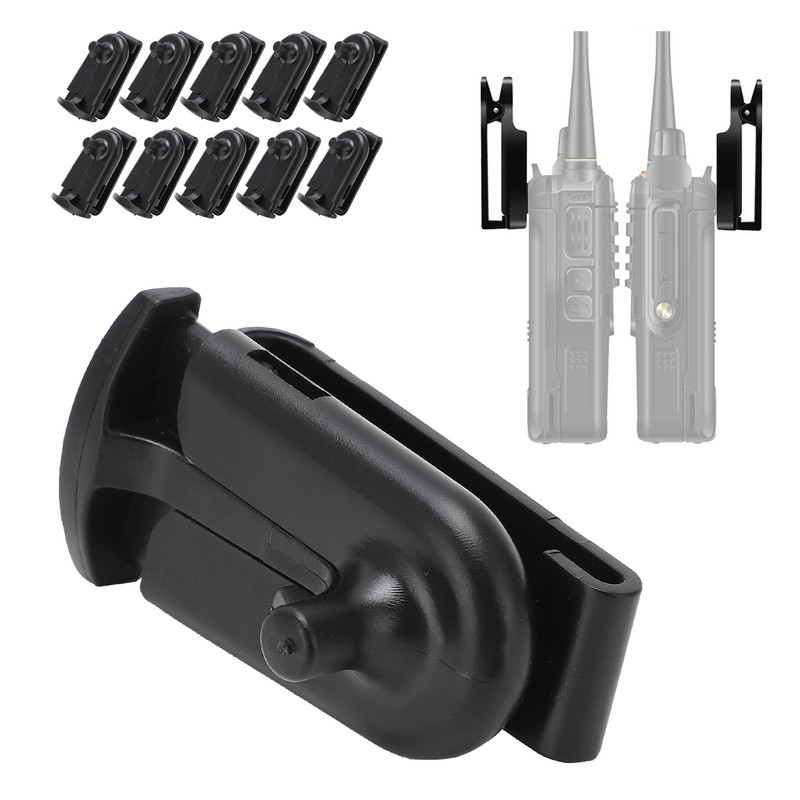 10pcs Walkie Talkie Belt Clip Clamps Intercom Belt Back Clip
