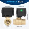 movafaFH 3/4'' Brass Motorized Ball Valve,2 Wire Reverse Polarity Electric