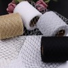 7.5CM*25 Yard White Veil Net Mesh,Polyester Birdcage Bridal Mesh Fabric