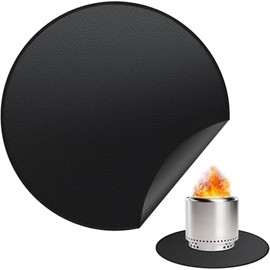 Fire Pit Mat, Camping Fireproof Mat, Round Fireproof Under Grill Mats for Outdoor Grill, Portable Camping Stove Mat for Solo Stove Accessories, Barbecue Mat for Solo Stove Bonfire (XXL)