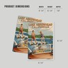Lake Arrowhead, California, Water Skiing Scene (4x6 Birch Wood Postcards,