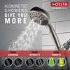 Delta Faucet 6-Spray H2Okinetic Handheld Shower Head with Hose, Brushed