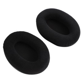 SEWACC 2pcs Black Velour Sponge Pads for Khx Hscp Cloud Ii Headset Comfortable Durable Easy to Install Headphone Covers Breathable Ear Protection for Enhanced Sound Quality
