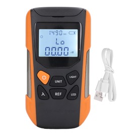 Optical Fiber Power Meter High Accuracy ‑70 to +10 Mini Rechargeable Li Ion Battery Fiber Tester DC 5V