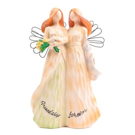 Friendship Gifts for Women,Unique Friendship Gift for Women Ideal Presents,Resin Hand-Painted Sculpture Home Decor Ornament for Birthdays, Christmas (Multicolor)