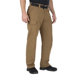 5.11 Tactical Men's Fast-Tac Cargo Pants, Regular Fit, 9 Pockets, Style 74439, Khaki, 42W x 36L