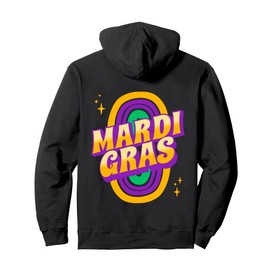 Mardi Gras Carnival Beads New Orleans French Festival Parade Pullover Hoodie