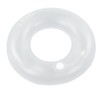 LED Inflatable Swim Ring with 2 Handles Transparent Swimming Floating