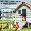 Solar Chicken Coop Door, Automatic Chicken Door Solar Powered &