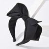 Black Big Bowknot Headband Bows Head Bands Wide Knotted Headbands