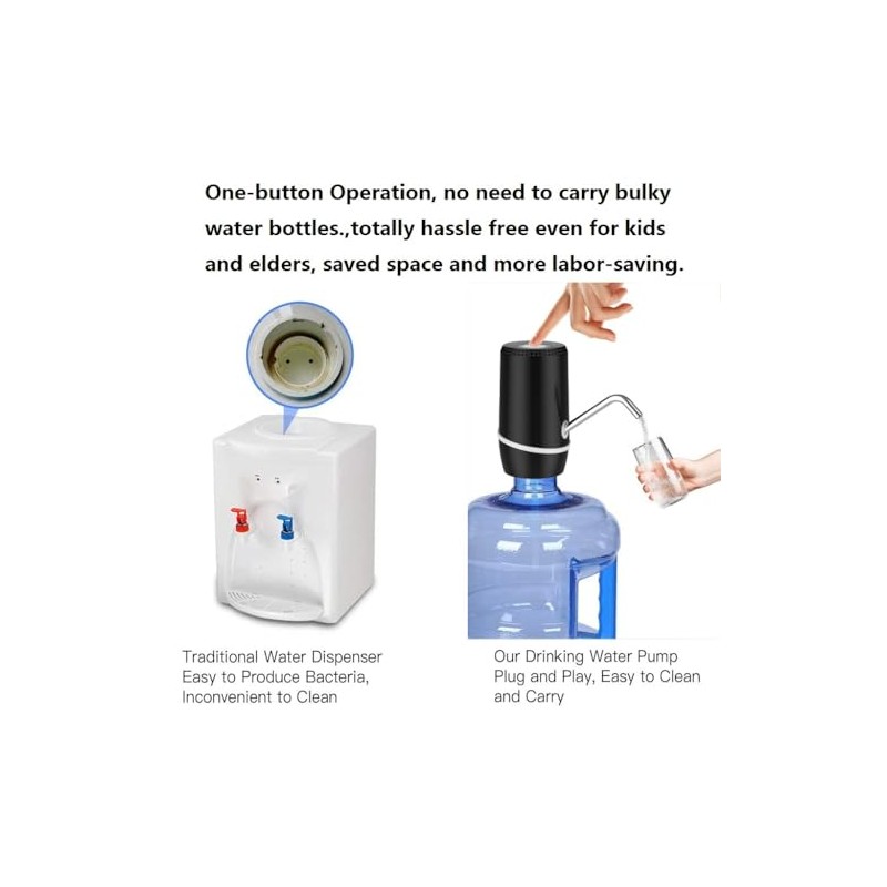 Myvision 2 Pack Electric Portable 5 Gallon Water Dispenser, Universal