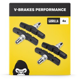V-Brake Pads 2 Pairs 70 mm Symmetrical I For Shimano, Tektro, Avid, Sram, XLC UVM I High Brake Performance I Long Lasting & Precise Brake Pads