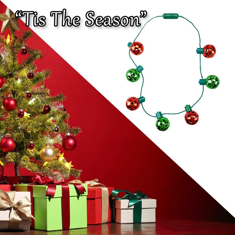 VFM e-Store - Christmas Light Up Necklace Christmas Bauble Decoration