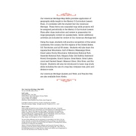 Map Skills Book - Abeka 3rd Grade 3 United States, America Geography Studies Student Activity Work Book