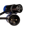 Milestock Coiled Low-Profile 3-Pin XLR Female to XLR Male Adjustable-Angle