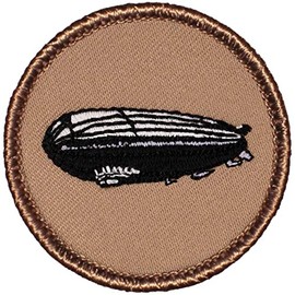 Zeppelin Patrol Patch - 2" Diameter Round Embroidered Patch (Sew-on)