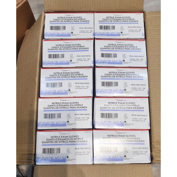 CardinalHealth Flexal 88TN04L Nitrile Gloves, Large - 2000 Count