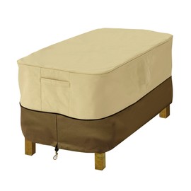 Classic Accessories Veranda Water-Resistant 26 Inch Rectangular Patio Ottoman/Side Table Cover