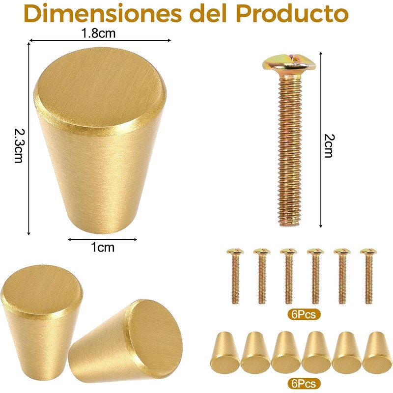 6 Pcs Tiradores para Cajones, Jaladeras