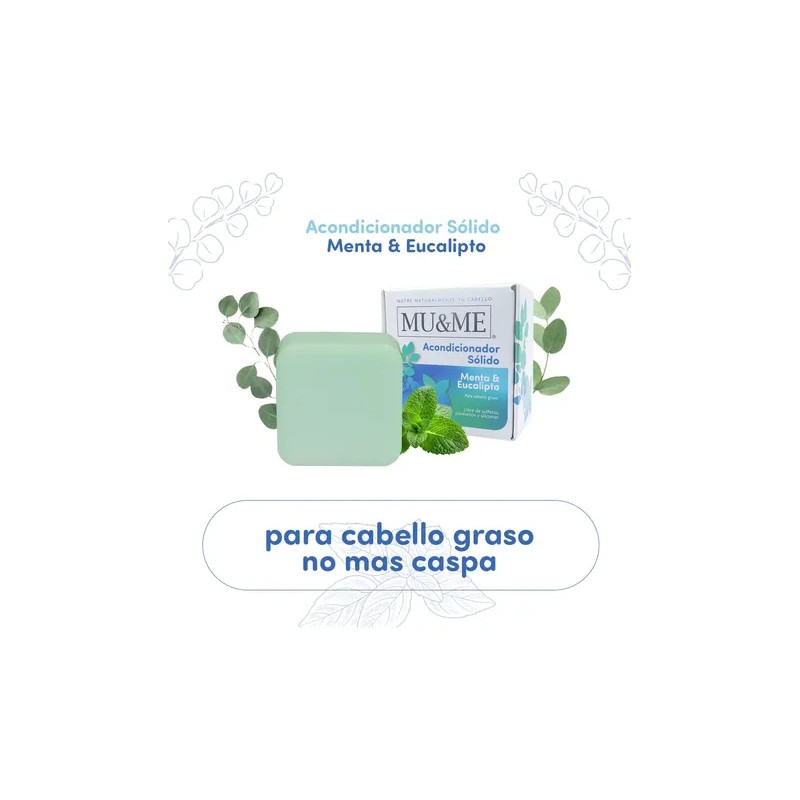 Acondicionador Solido Mu&me Menta & Eucalipto 60gr