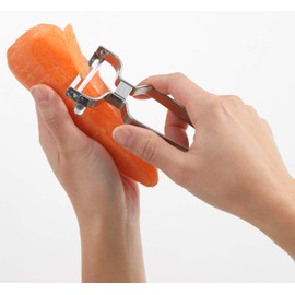 Yoshikawa SJ2958 Peeler, Peeler, Made in Japan, Stainless Steel, Easy to Hold, New Kitchen Basic
