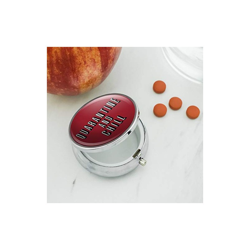 Quarantine and Chill Pill Case Trinket Gift Box
