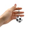 AUTOZOCO Football Shaped Plastic Keyring Black L, black
