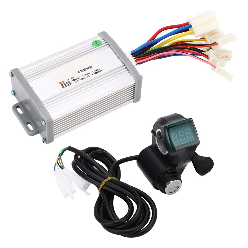 24V 800W Electric Bike Controller Thumb Throttle Handle Kit Lithium