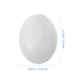 10pcs Plastic Eggs Simulated Bird Eggs Parrot Cockatiel Eggs Bird Supplies for Racing Pigeons