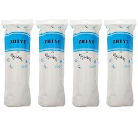 ZHIYE Cotton Pads, 400pcs Makeup Remover Pads Non-Fleecing Cotton Wool Pads for Cleansing Face Skin Care Nail Polish Remover
