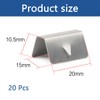 Wind Deflector Clips,20 Pcs Stainless Steel Car Window Deflector Fittings