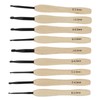 9PCS Crochet Hooks DIY Handcraft Ergonomic Crochet Needle with Wooden