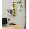 SUMGAR Green Floating Shelves for Wall Mounted Shelving Unit All