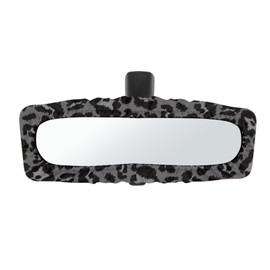 HUISEFOR Leopard Print Car Rear View Mirror Cover Fashion Elastic Auto Rear View Mirror Protector for Men Car Interior Decor Accessories Universal Fit Cars SUVs Vans Sedans 2025