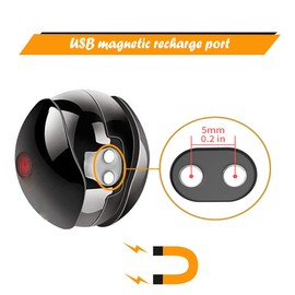 Vebaisa Magnetic USB DC Charger Cable Replacement Charging Cord for Rechargeable Toys, Massagers Balls, Electric Toothbrushes, Cleanser-5mm