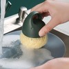 Kitchen Dish Scrubber with Short Handle, Heavy Duty Scrubbing Brushes