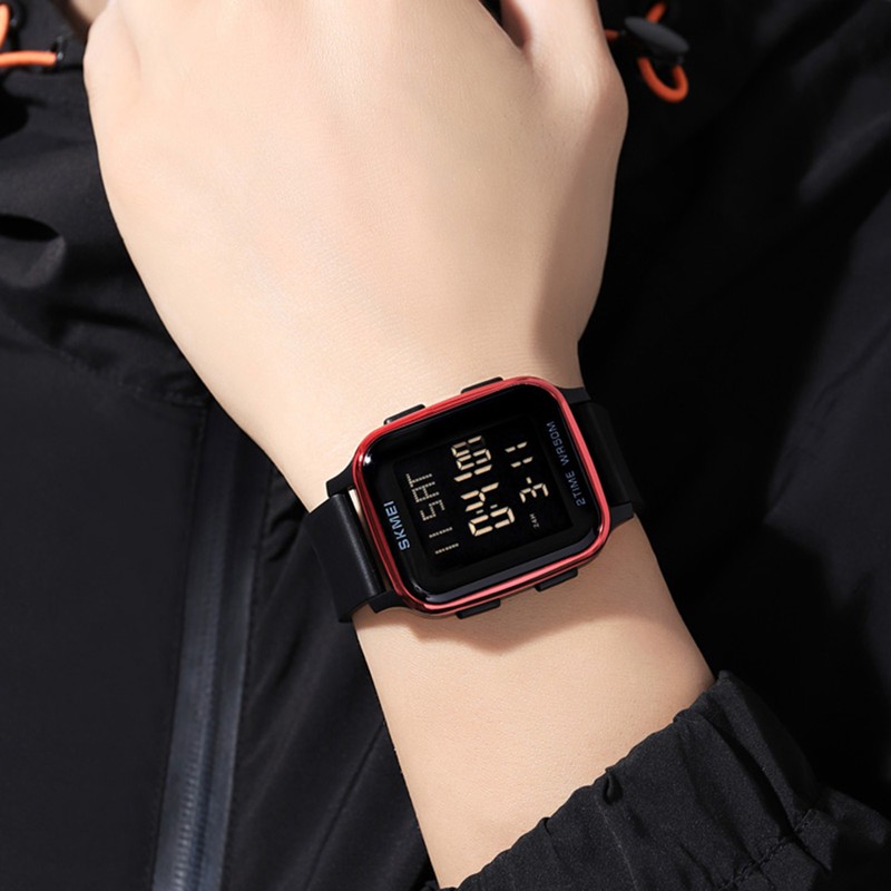 SKMEI 1858 sports watches Countdown double time watch alarm clock