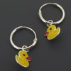 Touch Jewellery 925 Sterling Silver Hoop Earring with Dangling Duck